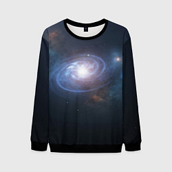 Свитшот мужской Спиральная галактика, цвет: 3D-черный