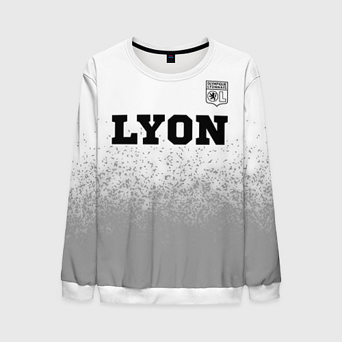 Мужской свитшот Lyon sport на светлом фоне посередине / 3D-Белый – фото 1