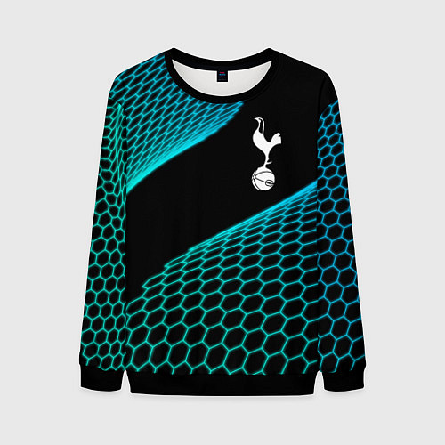 Мужской свитшот Tottenham football net / 3D-Черный – фото 1