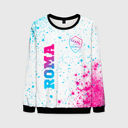 Мужской свитшот Roma neon gradient style вертикально