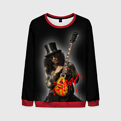 Свитшот мужской Slash музыкант группы Guns N Roses, цвет: 3D-красный