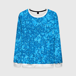 Мужской свитшот Ярко-голубой абстракция космический