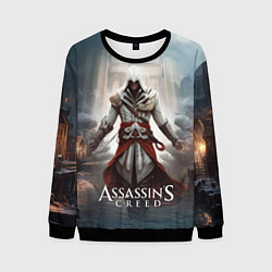 Свитшот мужской Assassins creed poster game, цвет: 3D-черный