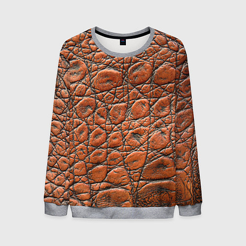 Мужской свитшот Змеиная шкура текстура / 3D-Меланж – фото 1