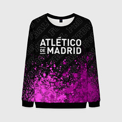 Свитшот мужской Atletico Madrid pro football посередине, цвет: 3D-черный