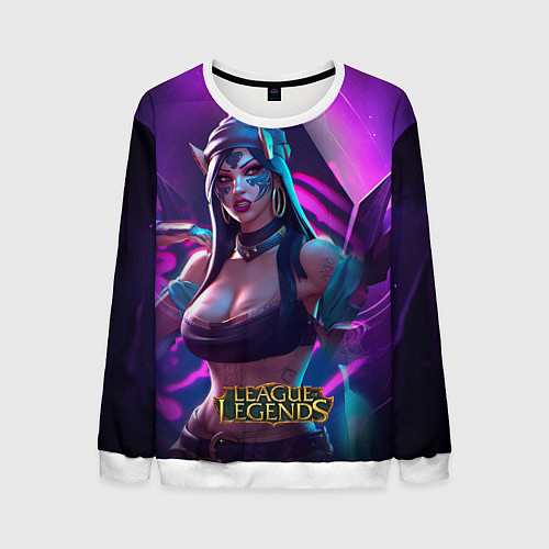 Мужской свитшот League of Legends Kaisa Kda style / 3D-Белый – фото 1