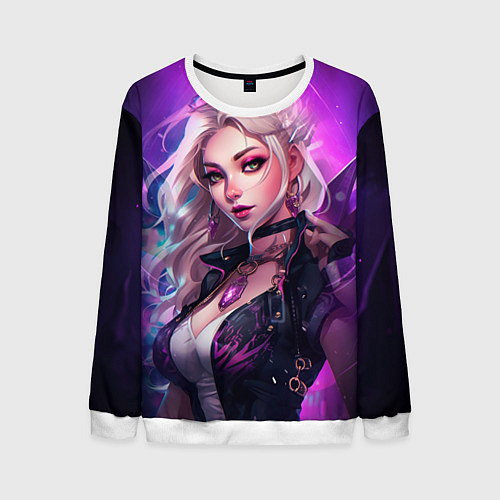 Мужской свитшот League of Legends Kaisa Kda style / 3D-Белый – фото 1