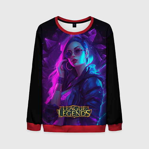 Мужской свитшот League of Legends Kaisa Kda style / 3D-Красный – фото 1