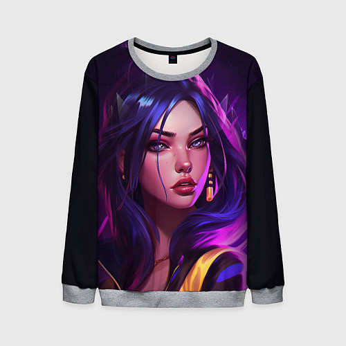 Мужской свитшот League of Legends Kaisa Kda style / 3D-Меланж – фото 1