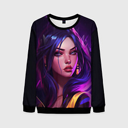 Свитшот мужской League of Legends Kaisa Kda style, цвет: 3D-черный