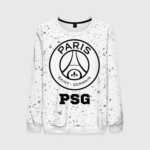 Мужской свитшот PSG sport на светлом фоне / 3D-Белый – фото 1