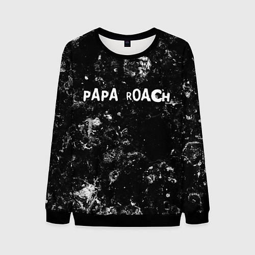 Мужской свитшот Papa Roach black ice / 3D-Черный – фото 1