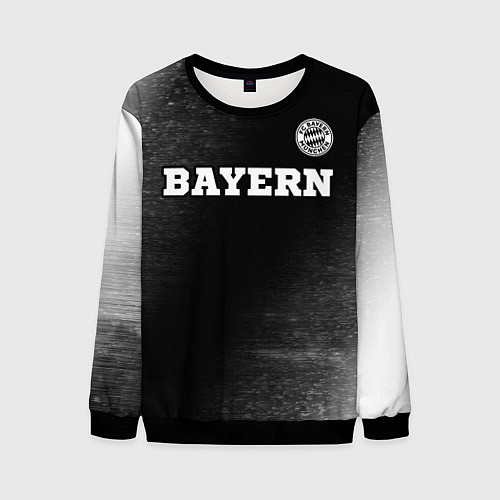 Мужской свитшот Bayern sport на темном фоне посередине / 3D-Черный – фото 1