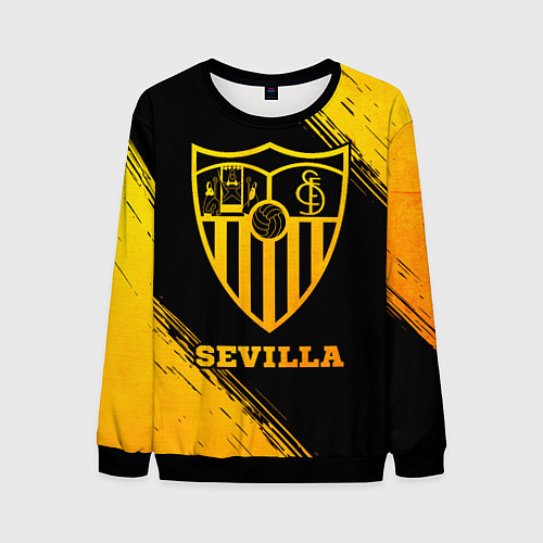 Мужской свитшот Sevilla - gold gradient / 3D-Черный – фото 1