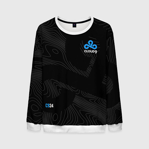 Мужской свитшот Cloud9 - team 2024 / 3D-Белый – фото 1