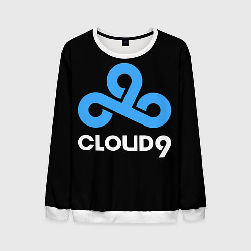 Мужской свитшот Cloud9 - esports logo / 3D-Белый – фото 1