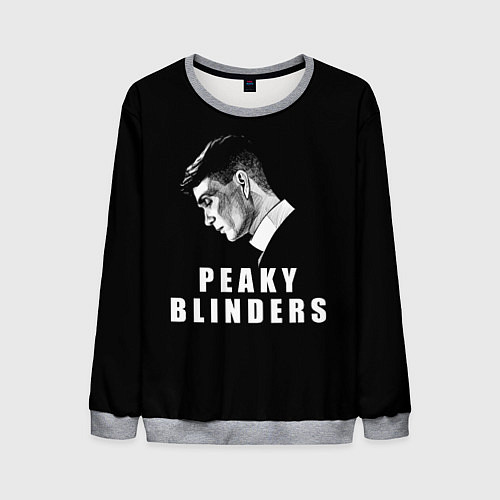 Мужской свитшот Thomas shelby black / 3D-Меланж – фото 1