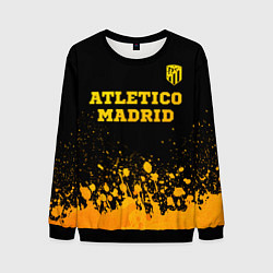 Свитшот мужской Atletico Madrid - gold gradient посередине, цвет: 3D-черный