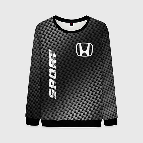 Мужской свитшот Honda sport carbon / 3D-Черный – фото 1