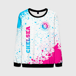 Мужской свитшот Chelsea neon gradient style вертикально