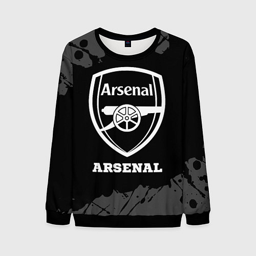 Мужской свитшот Arsenal sport на темном фоне / 3D-Черный – фото 1