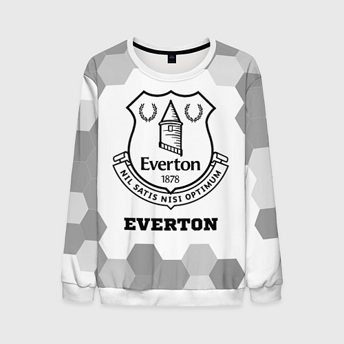Мужской свитшот Everton sport на светлом фоне / 3D-Белый – фото 1