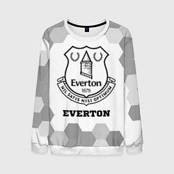 Свитшот мужской Everton sport на светлом фоне, цвет: 3D-белый