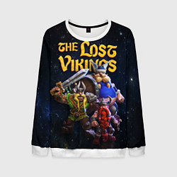 Свитшот мужской The lost vikings - interplay, цвет: 3D-белый