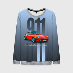 Свитшот мужской Винтажный автомобиль Porsche 911 Carrera, цвет: 3D-меланж