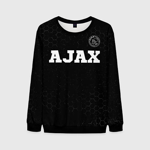 Мужской свитшот Ajax sport на темном фоне посередине / 3D-Черный – фото 1