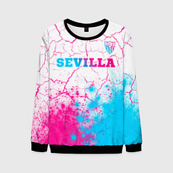 Мужской свитшот Sevilla neon gradient style посередине