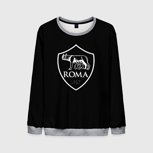 Мужской свитшот Roma sport fc club / 3D-Меланж – фото 1