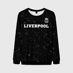 Свитшот мужской Liverpool sport на темном фоне посередине, цвет: 3D-черный