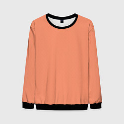 Мужской свитшот Насыщенный персиковый текстурированный