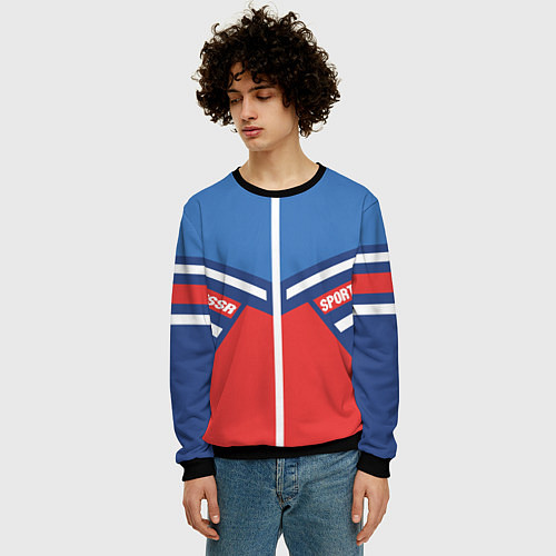 Мужской свитшот СССР спорт / 3D-Черный – фото 3