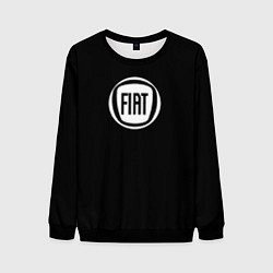 Свитшот мужской FIAT logo white, цвет: 3D-черный