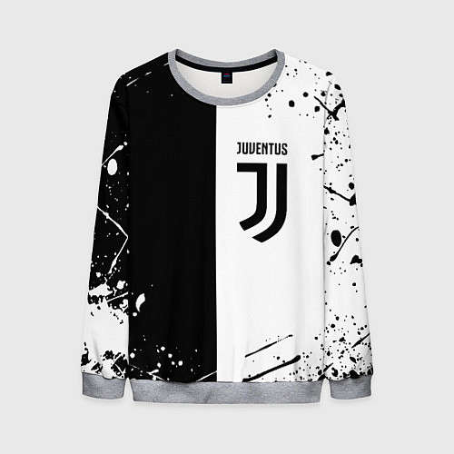 Мужской свитшот Juventus краски текстура спорт / 3D-Меланж – фото 1