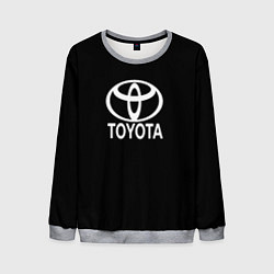 Свитшот мужской Toyota white logo, цвет: 3D-меланж