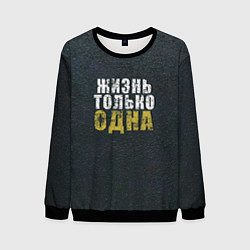Мужской свитшот Жизнь только одна