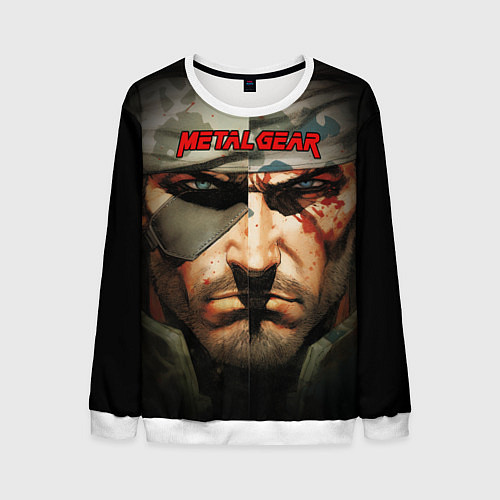 Мужской свитшот Metal gear Venom Snake / 3D-Белый – фото 1