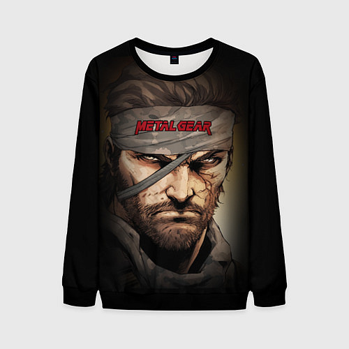 Мужской свитшот Metal gear Venom Snake / 3D-Черный – фото 1