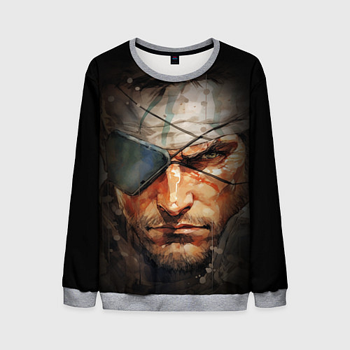 Мужской свитшот Metal gear Venom Snake / 3D-Меланж – фото 1