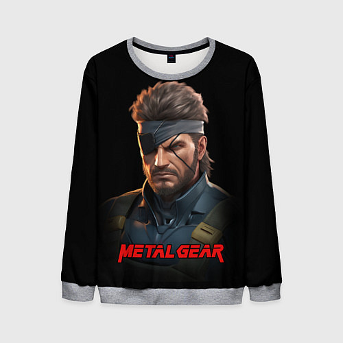 Мужской свитшот Веном Снейк из игры Metal gear / 3D-Меланж – фото 1