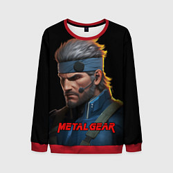 Свитшот мужской Веном Снейк из игры Metal gear, цвет: 3D-красный