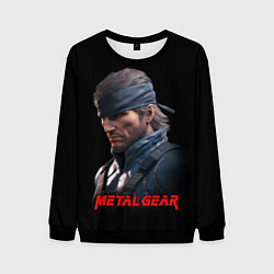 Свитшот мужской Веном Снейк из игры Metal gear, цвет: 3D-черный