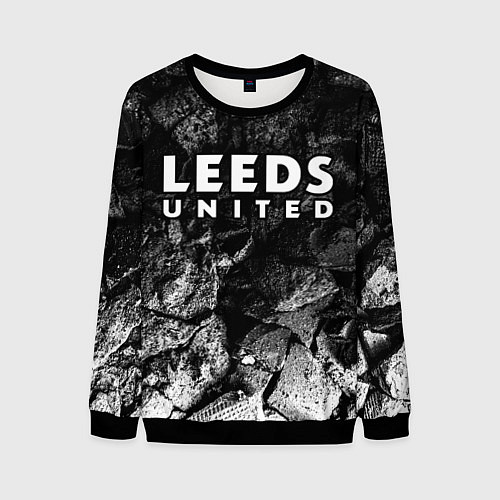 Мужской свитшот Leeds United black graphite / 3D-Черный – фото 1