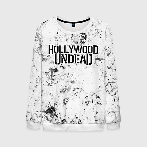 Мужской свитшот Hollywood Undead dirty ice / 3D-Белый – фото 1