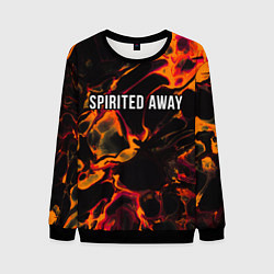 Свитшот мужской Spirited Away red lava, цвет: 3D-черный