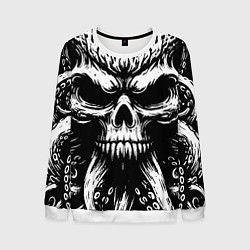 Мужской свитшот Монстр осьминог с черепом