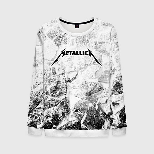 Мужской свитшот Metallica white graphite / 3D-Белый – фото 1